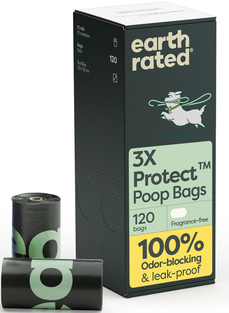 Odor-Blocking Dog Poop Bags Refill Rolls With 3X Protect Technology V1